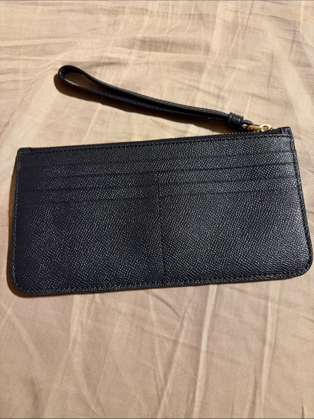 Coach Navy Leather Wristlet - Picture 2 of 3